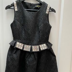 Black dress bling bling